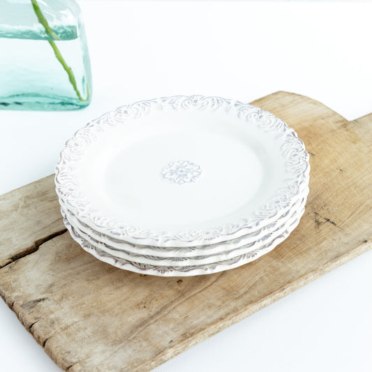 Elegant Cream Porcelain Plate