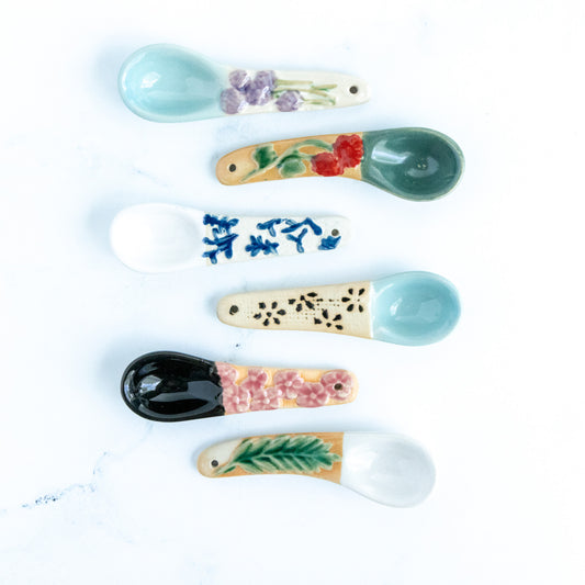 Painted Floral Spoon