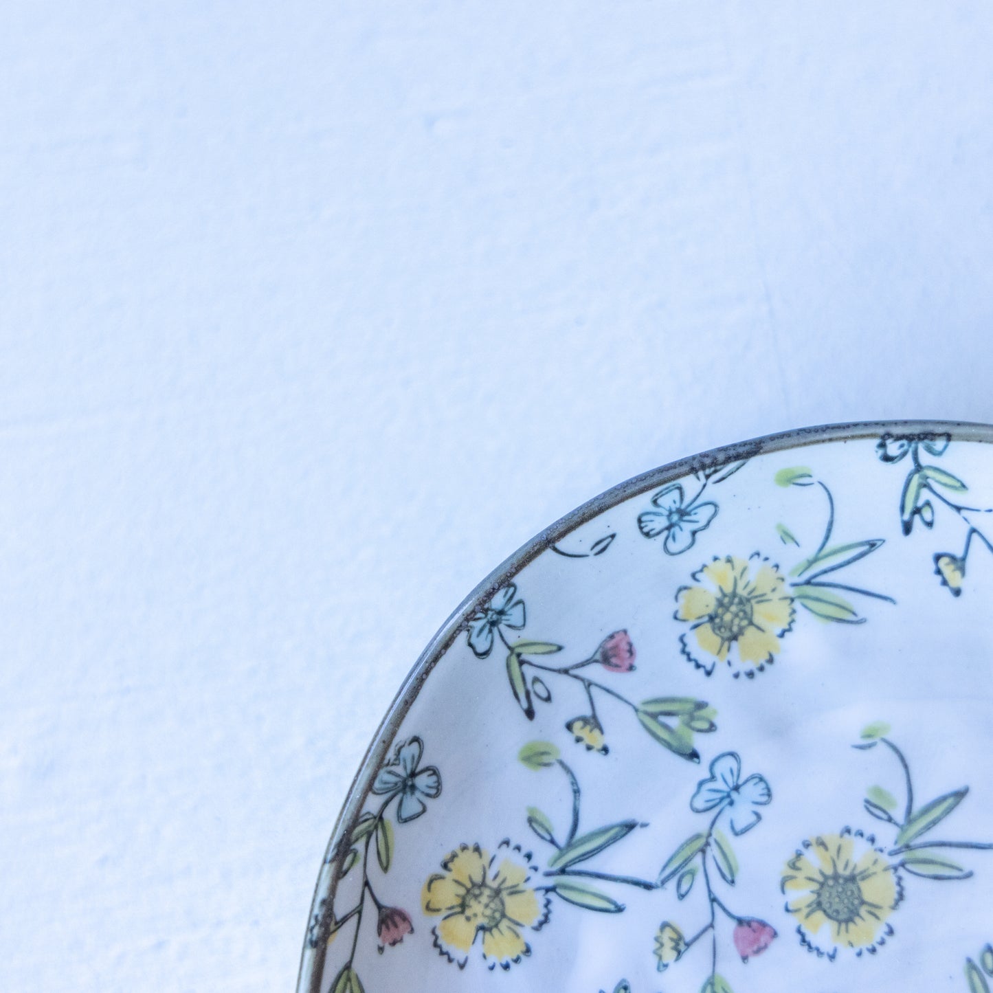 Hand-Painted Floral Plate