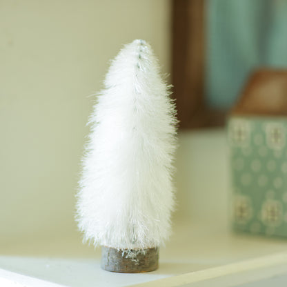 White Fabric String Trees