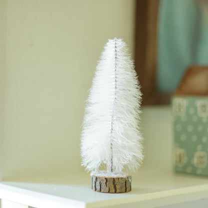 White Fabric String Trees