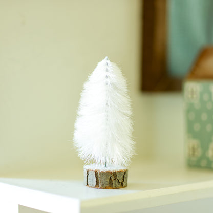 White Fabric String Trees