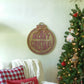 "Merry Christmas" Ornament Wood Sign