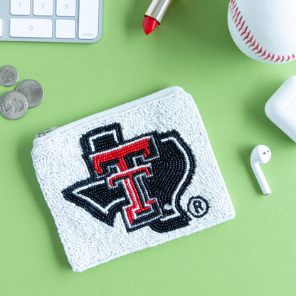 Beaded College Coin Pouch