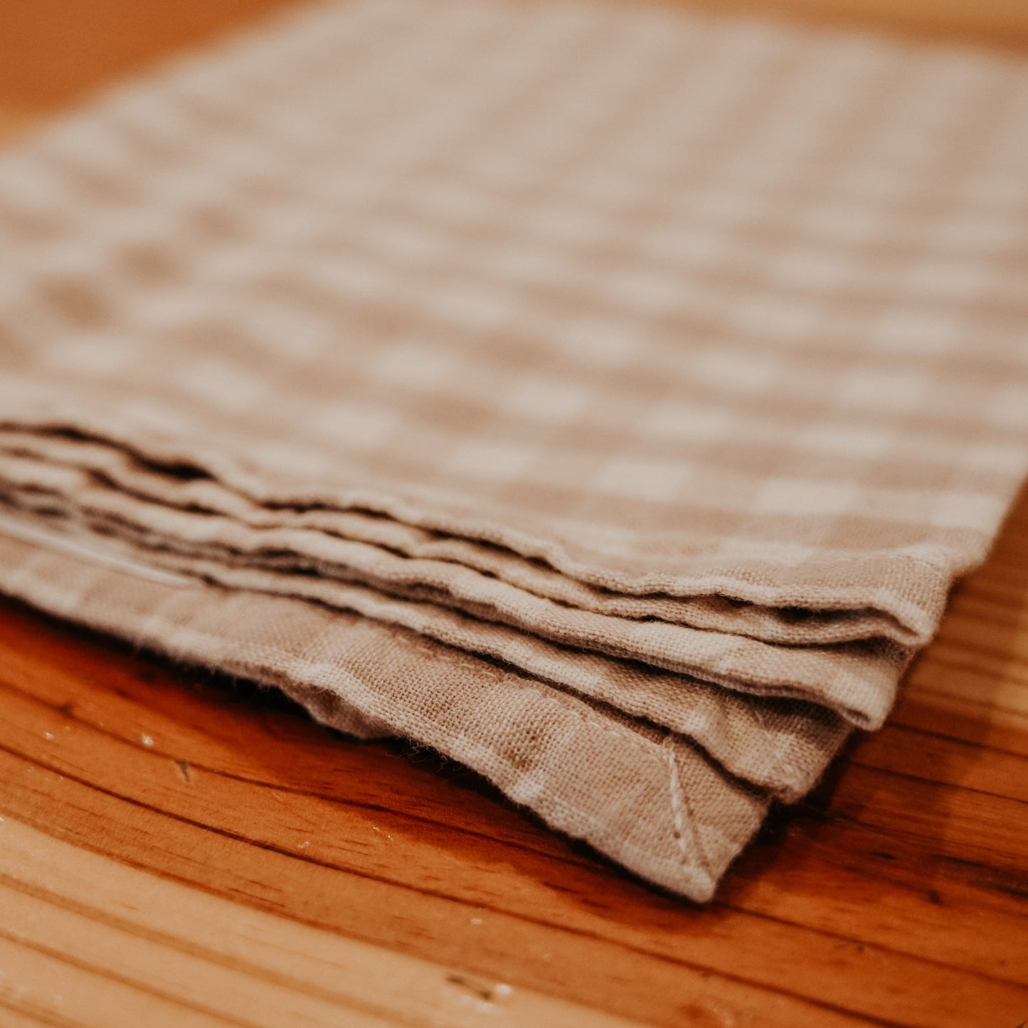 Check Cotton Tea Towel