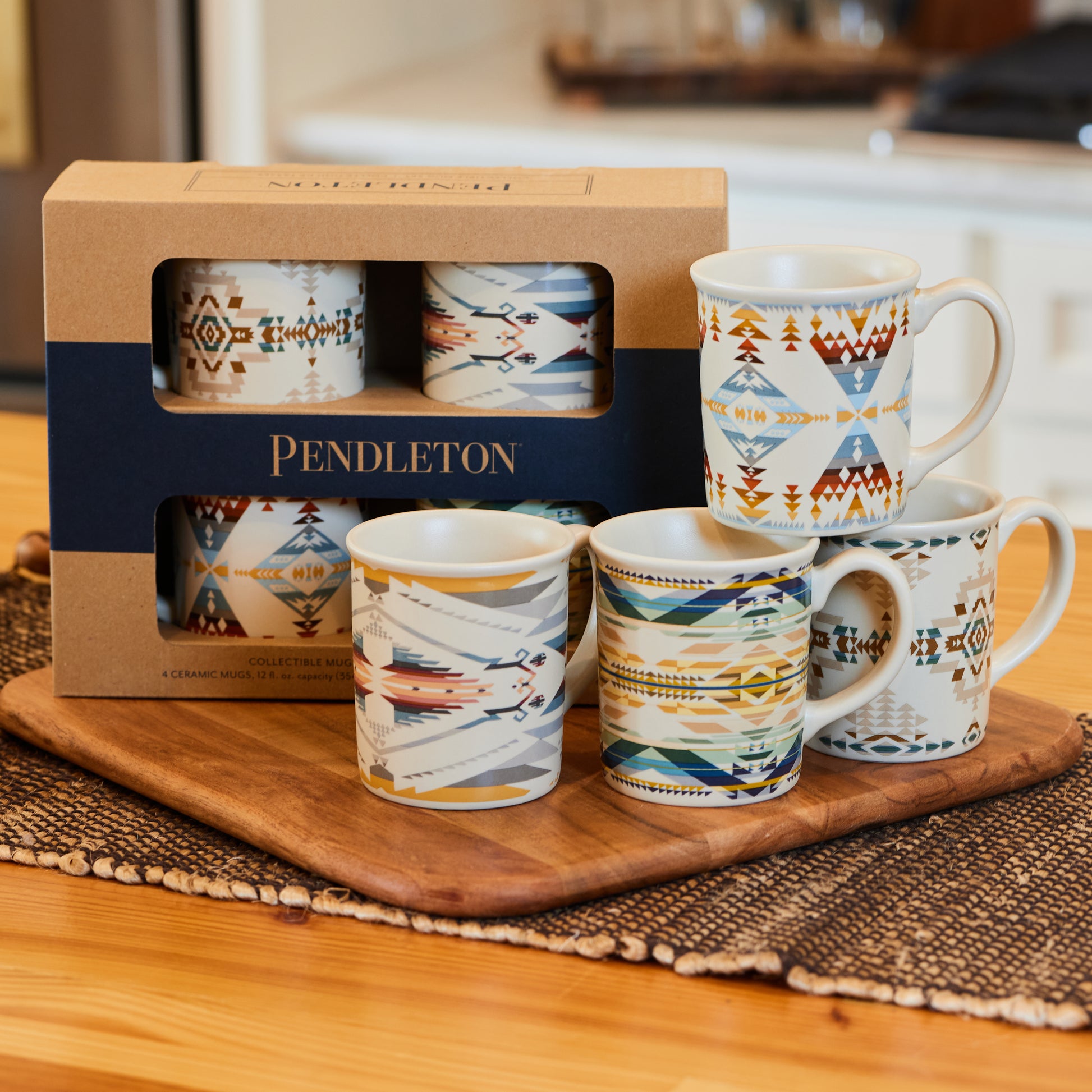 Pendleton Ceramic Mug Set - Chief Joseph Collection Camp Stripe One Size:  Buy Online at Best Price in UAE 