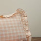 Pink Ruffle & Plaid Lumbar Pillow