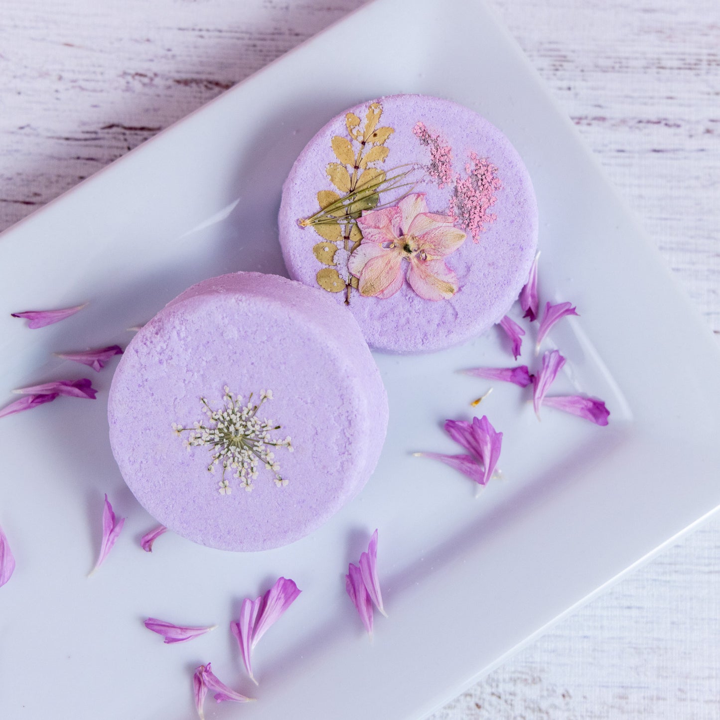 Plum Blossom Bath Bomb Disk