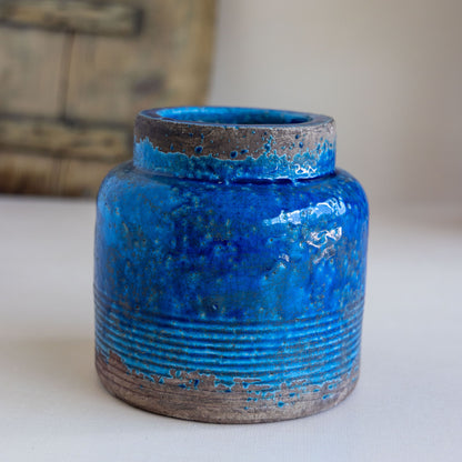 Blue Terracotta Vase