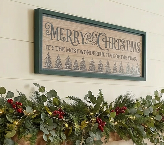 "It's the Most Wonderful Time of the Year" Wood Sign
