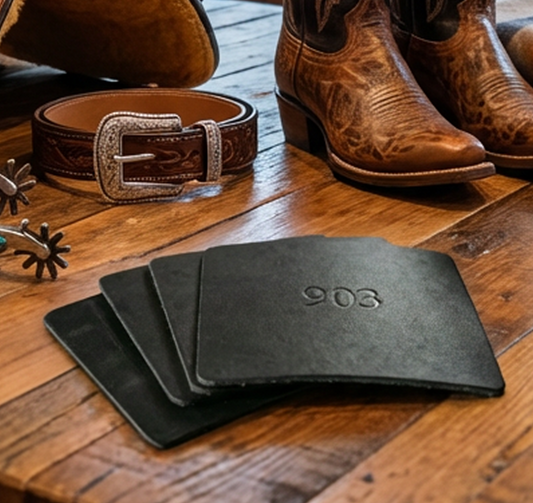 903 Square Leather Coasters