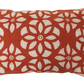 Rust Floral Embroidered Pillow