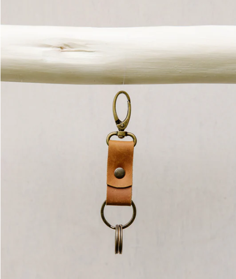 His & Hers Leather Keychain