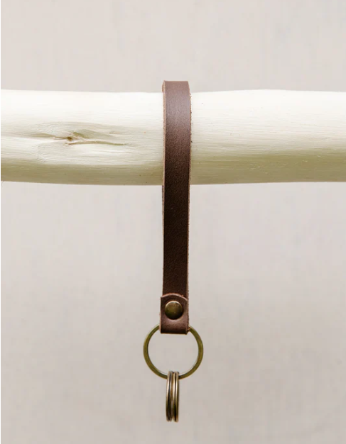 Leather Wristlet Keychain