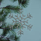 Silver Beaded Snowflake Ornament