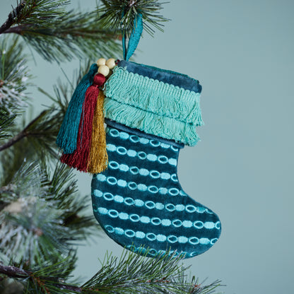 Stocking Ornament with Tassels