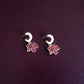 Collegiate Logo Enamel Huggie Hoop Earrings