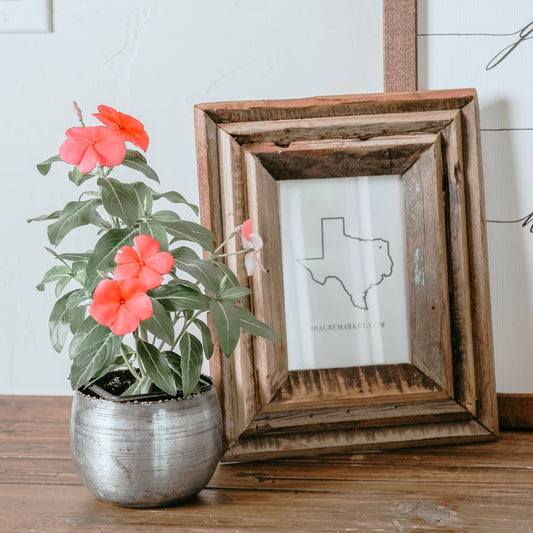 Recycled Natural Wood Photo Frames