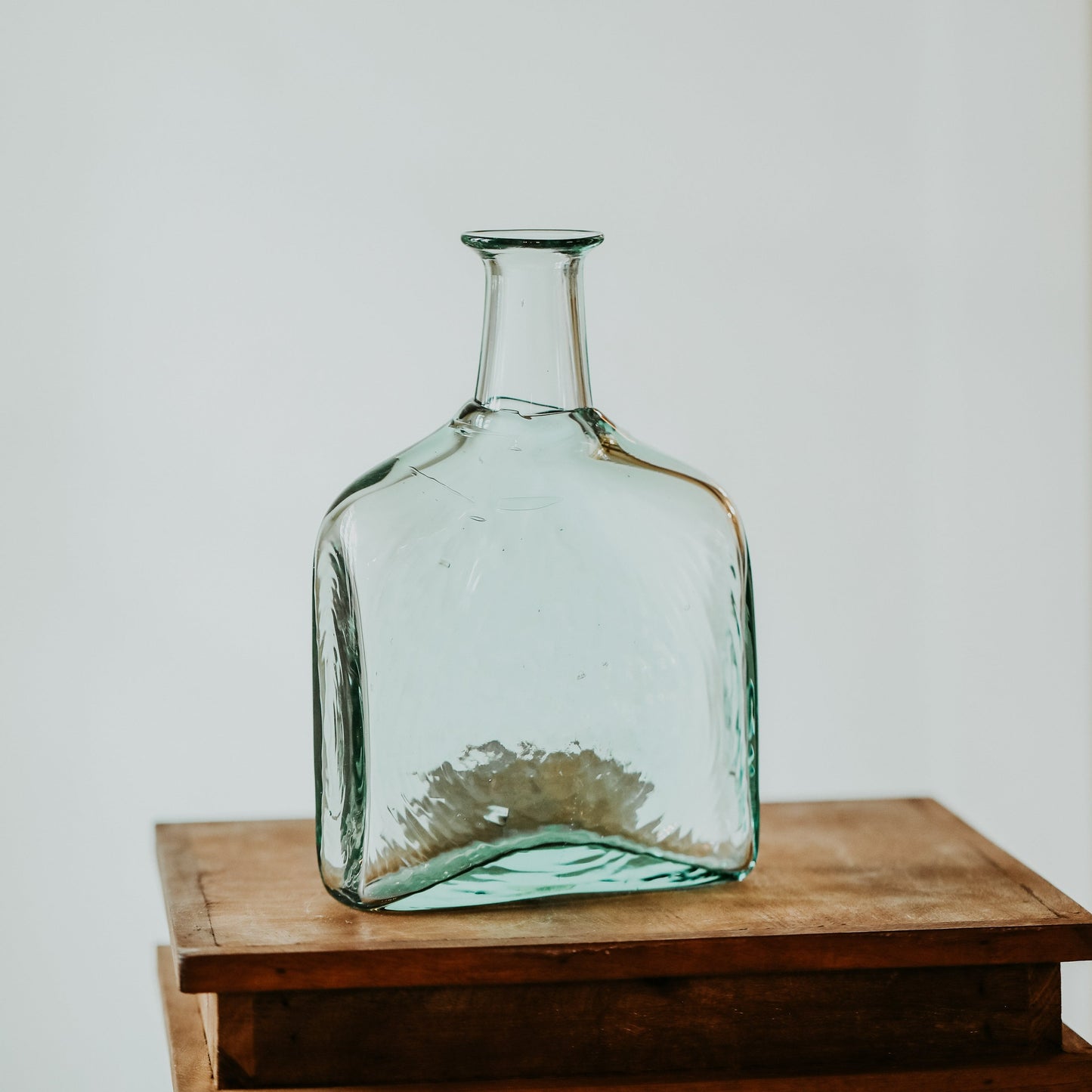 Recycled Square Glass Vase