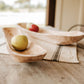 Hand Carved Oval Wooden Bowls