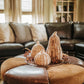 Carved Natural Wood Pumpkins