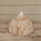 Carved Natural Wood Pumpkins
