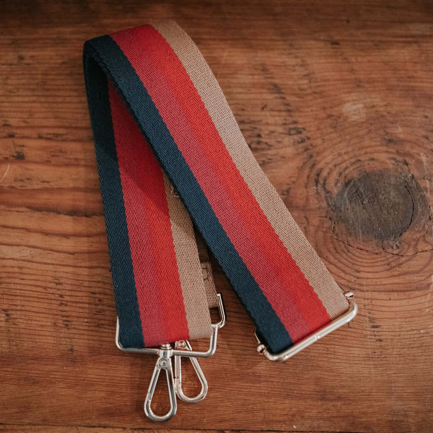 Berry Stripe Bag Strap