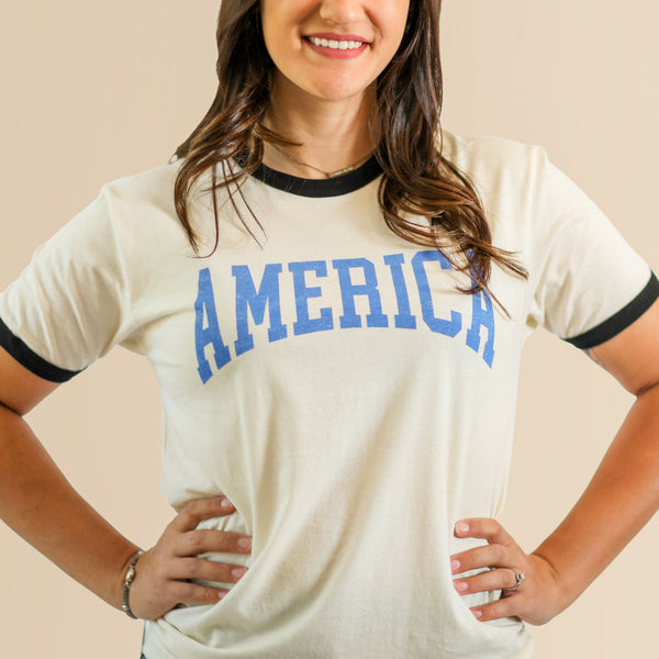 America Ringer Graphic Tee | 80 Acre Market – 80AcreMarket.com
