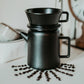 Black Ceramic Pour-Over Pot