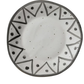 Hand-Painted Zigzag Dotted Pattern Plate