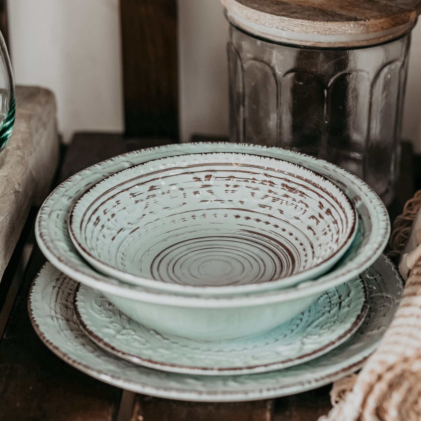 Rustic Flare Blue Bowl