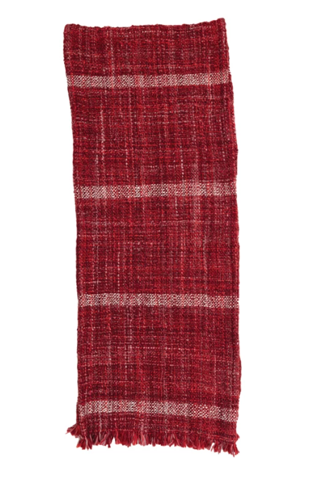 Woven Wool Striped Table Runner