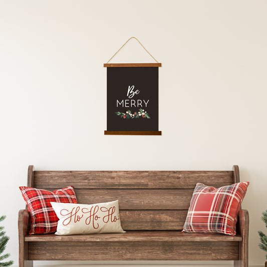 Canvas Hanging Sign - Be Merry