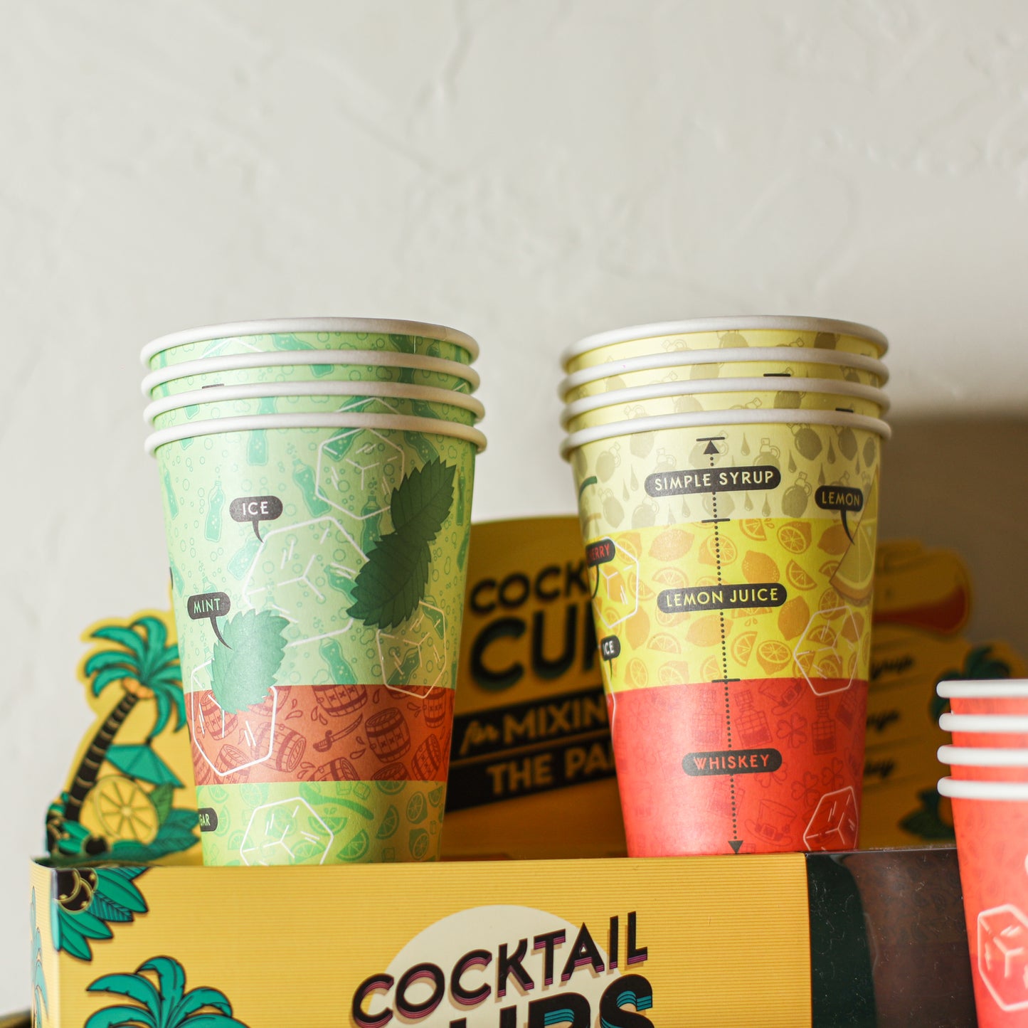 Cocktail Recipe Party Cups