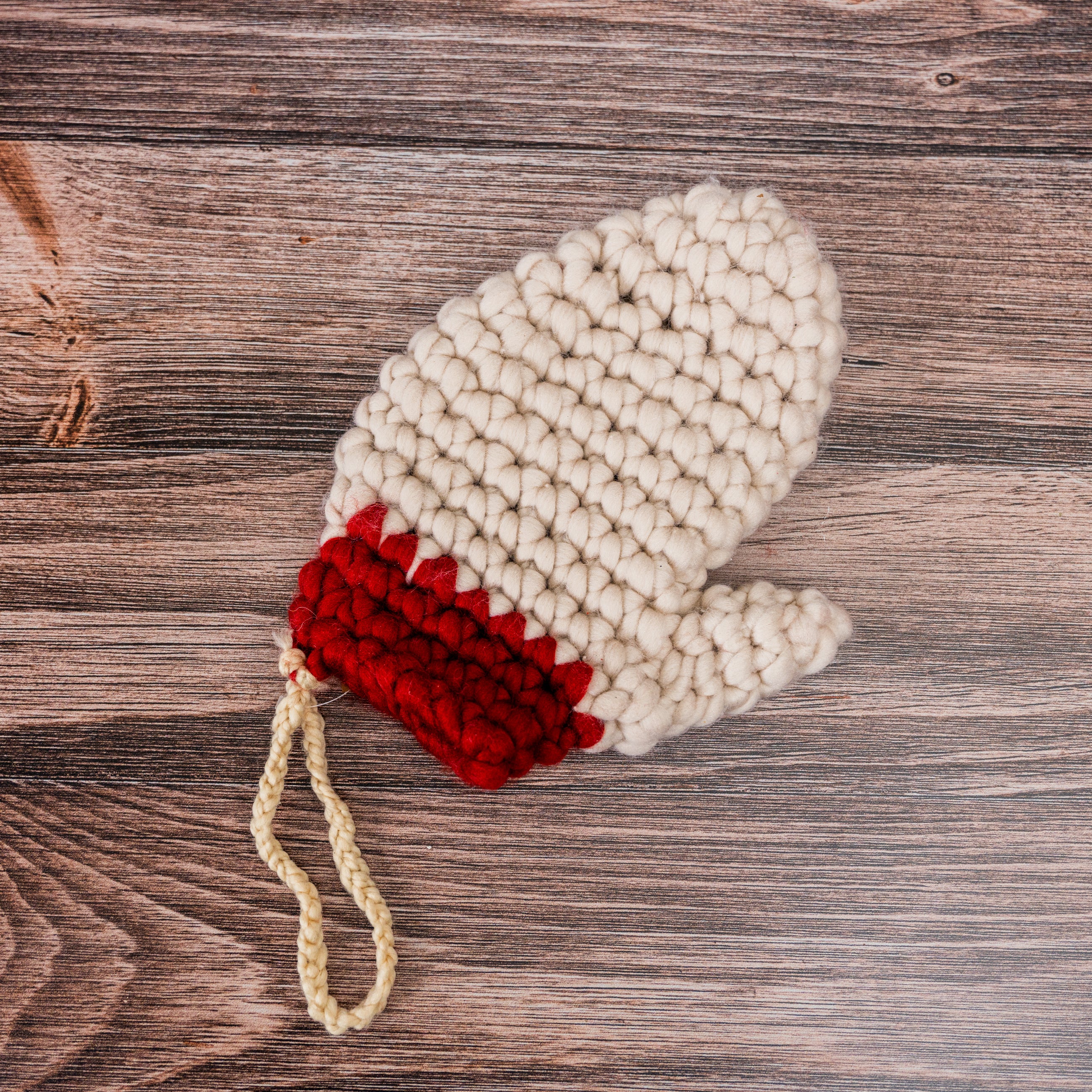 Rustic Mitten Stocking Crocheted Mitten Stocking | 80 Acre Market – 80AcreMarket.com