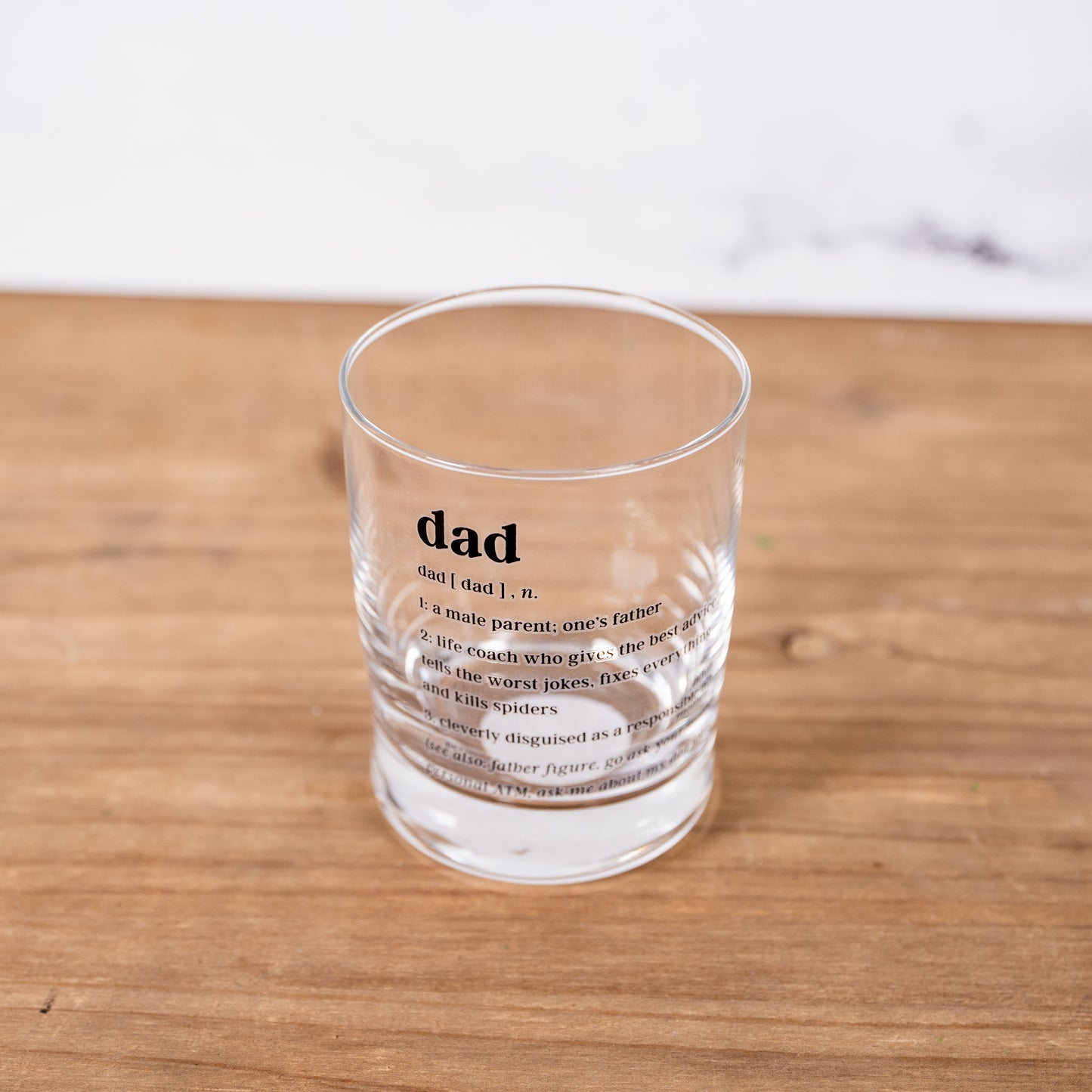 Dad Bourbon Glass
