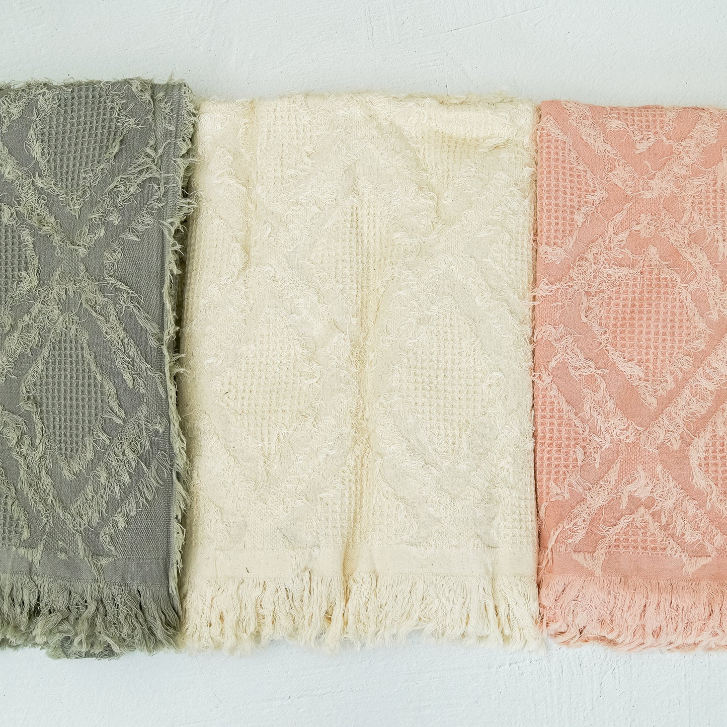 Diamond Fringe Throw