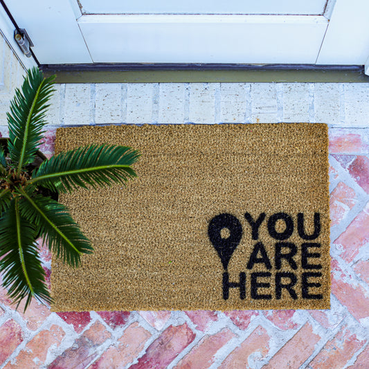 "You Are Here" Doormat