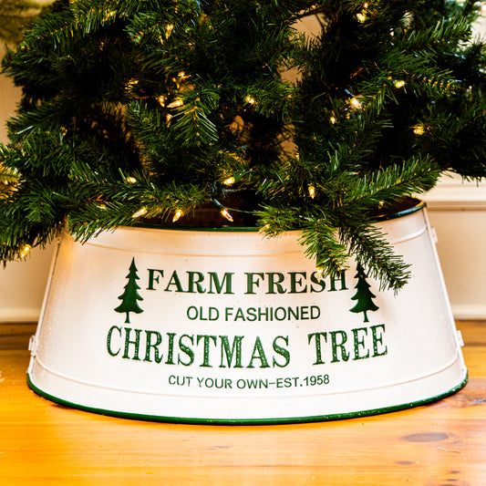 Farm Fresh Christmas Tree Metal Skirt