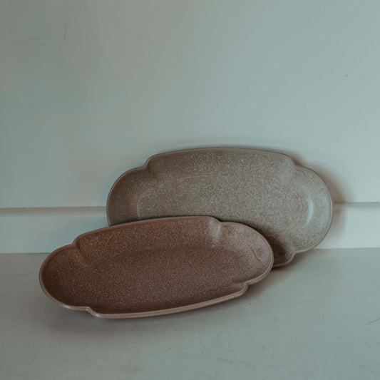 Oval Scalloped Plate