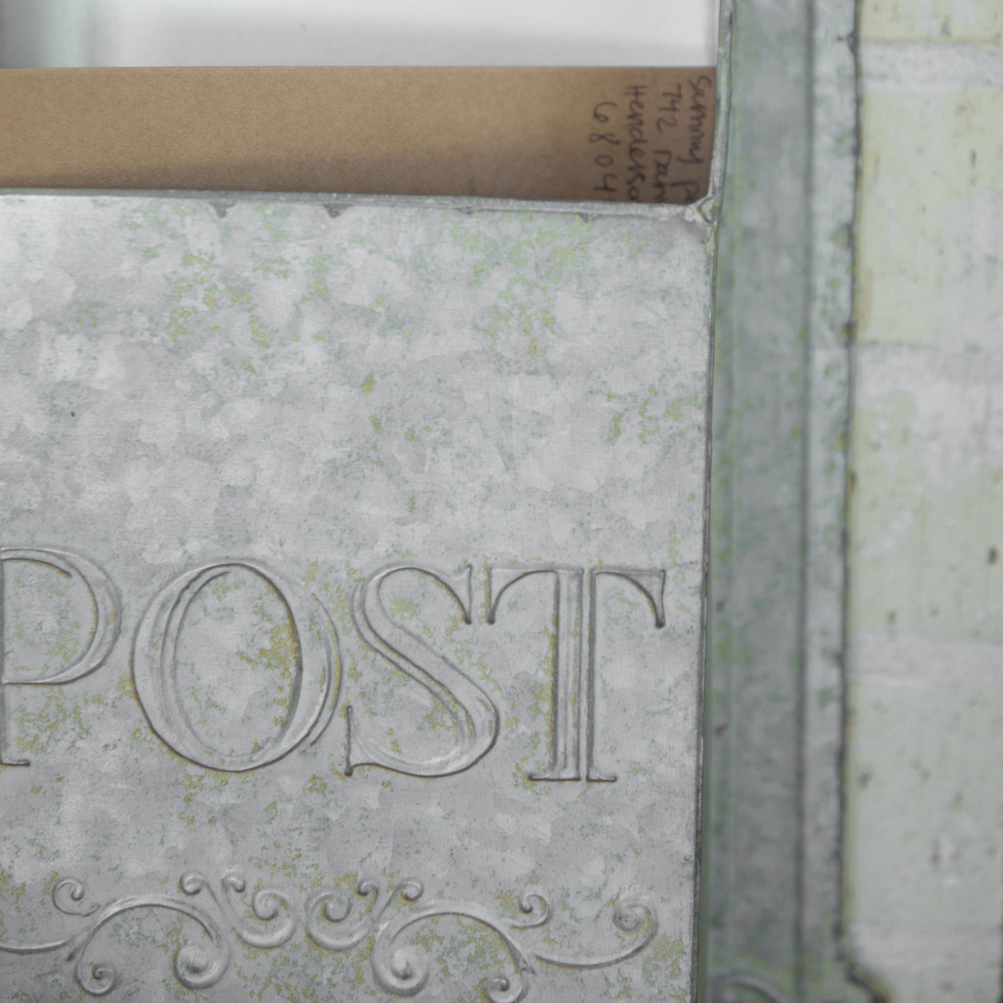 Galvanized Vintage Post Box