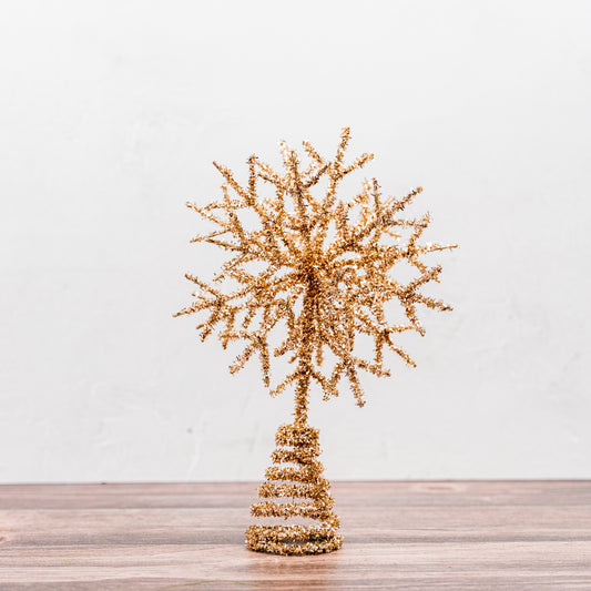 Glitter Snowflake Tree Topper