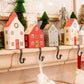 Hand-Painted House Stocking Hanger, 3 Styles