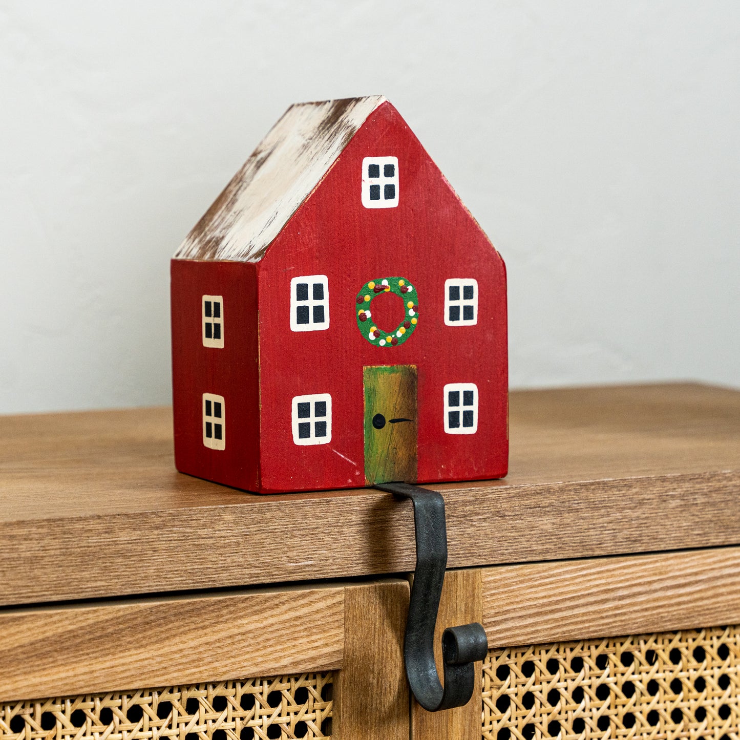 Hand-Painted House Stocking Hanger, 3 Styles