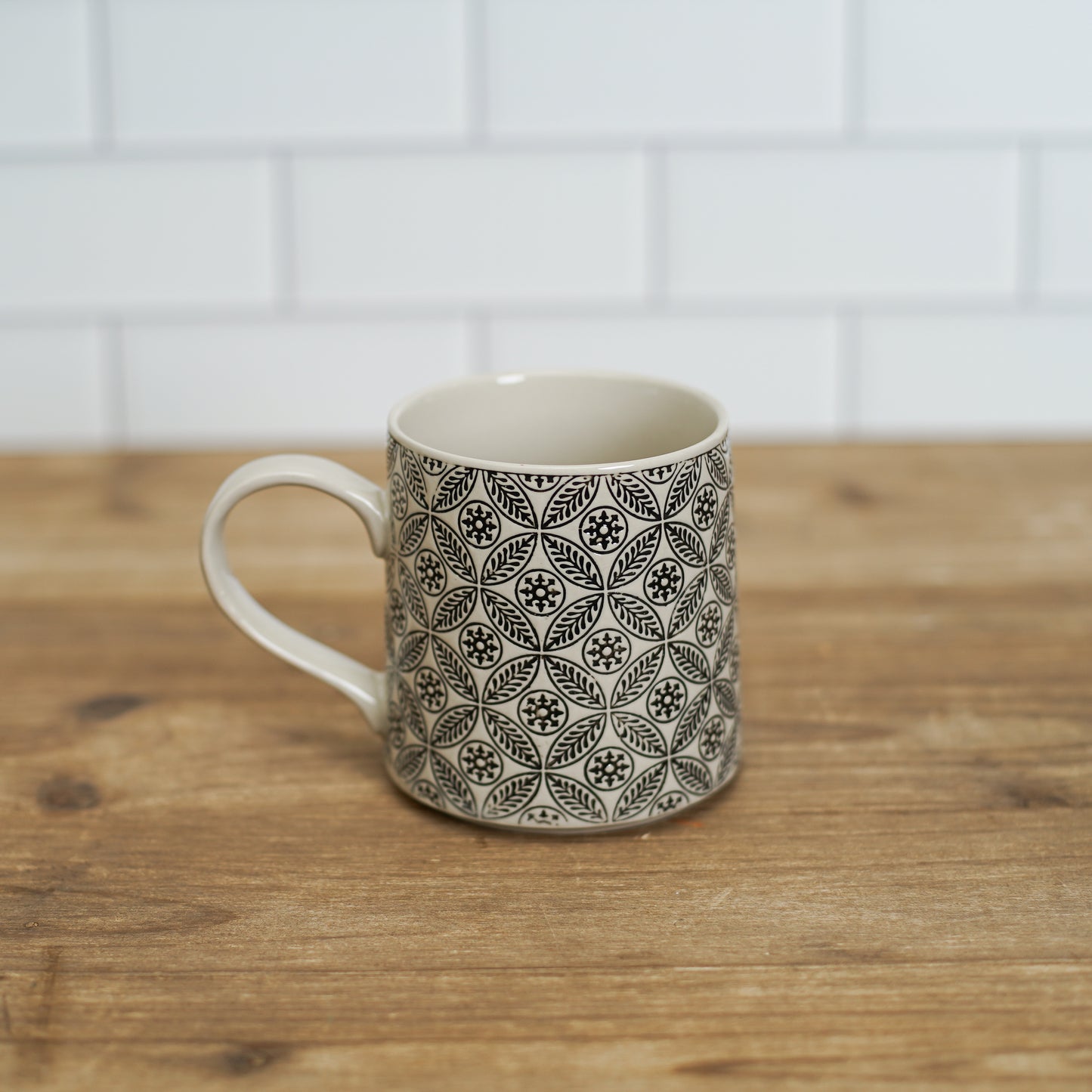Hand-Stamped Pattern Mugs