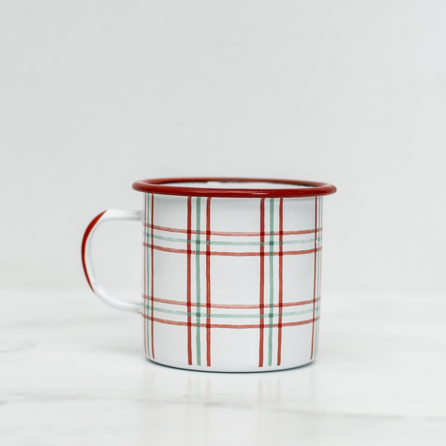 Holiday Pattern Enamelware Mug
