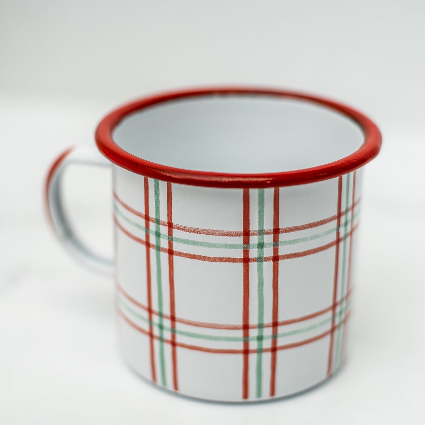 Holiday Pattern Enamelware Mug