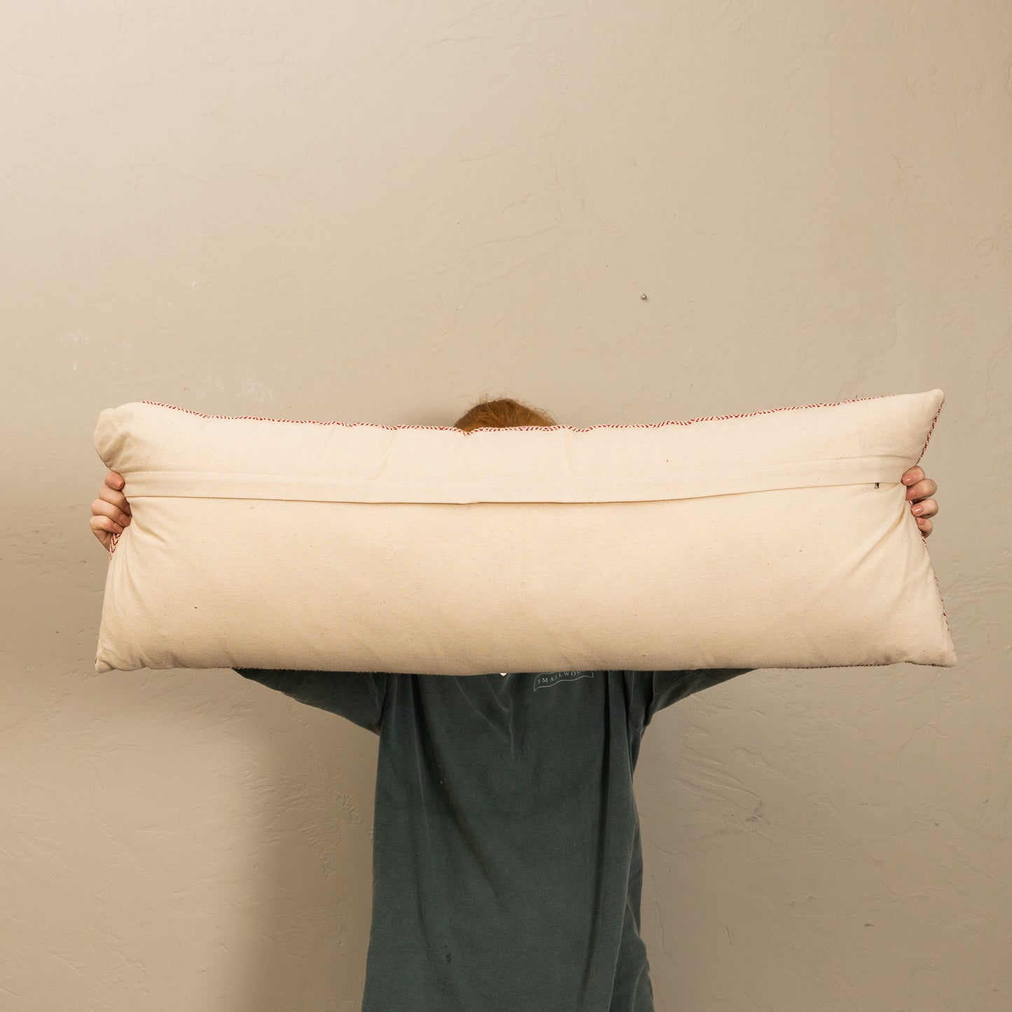 Ivory Jacquard Lumbar Pillow