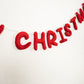 "Merry Christmas" Wool Letter Garland