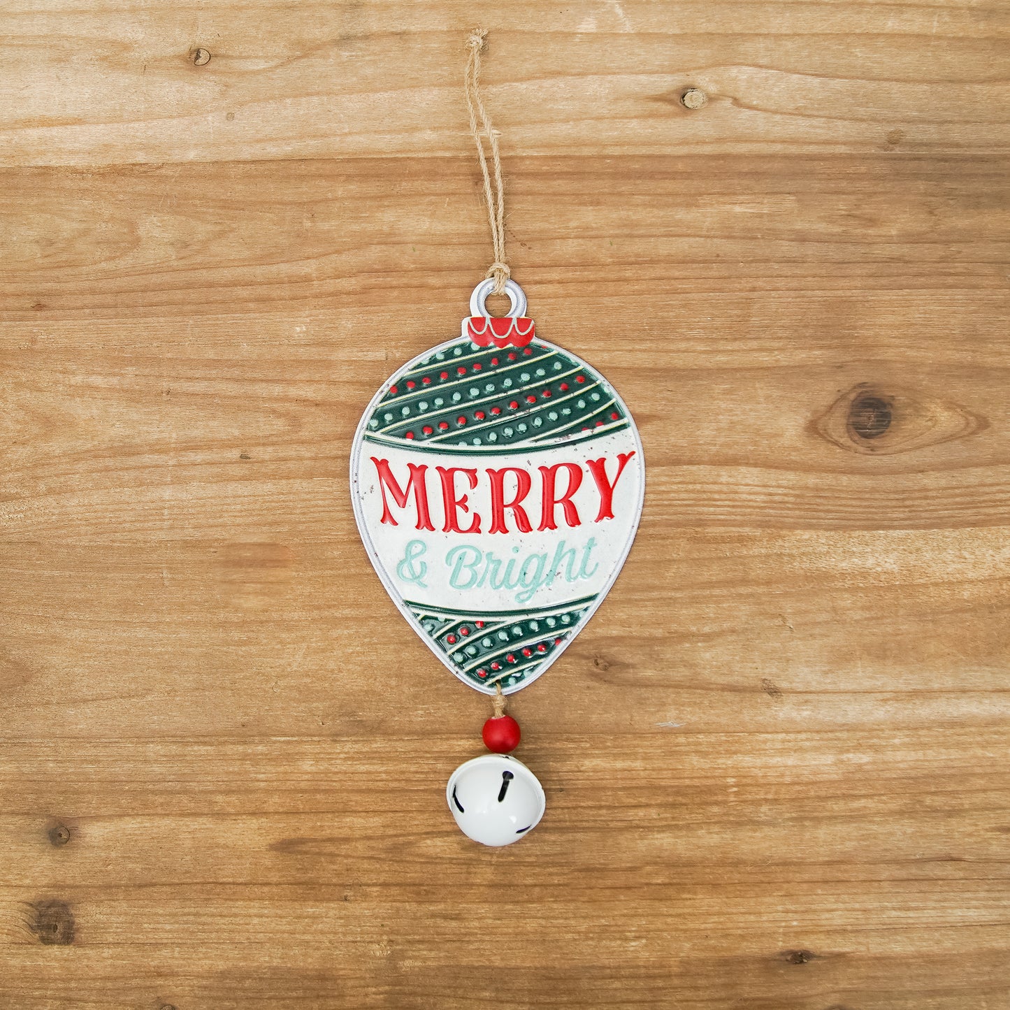 "Merry" Metal Ornament